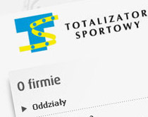 Projekt strony internetowej dla totalizatora sportowego.