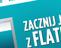 Layout serwisu flatbook.pl który pozwala  skutecznie zarządzać online domowym budżetem oraz zadaniami.